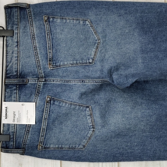 Sonoma Straight High Rise Vintage-Style Jeans, Size 8 - Picture 8 of 14